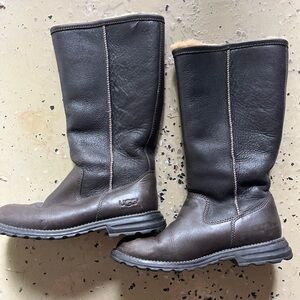 Brown Leather Uggs